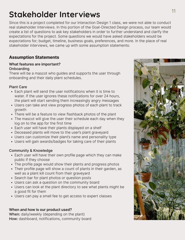 Stakeholder Interviews 1